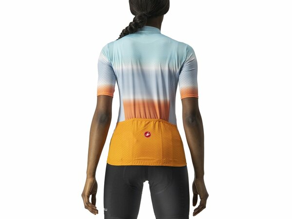 Dámsky dres Castelli Dolce Jersey Steel Blue/Orange