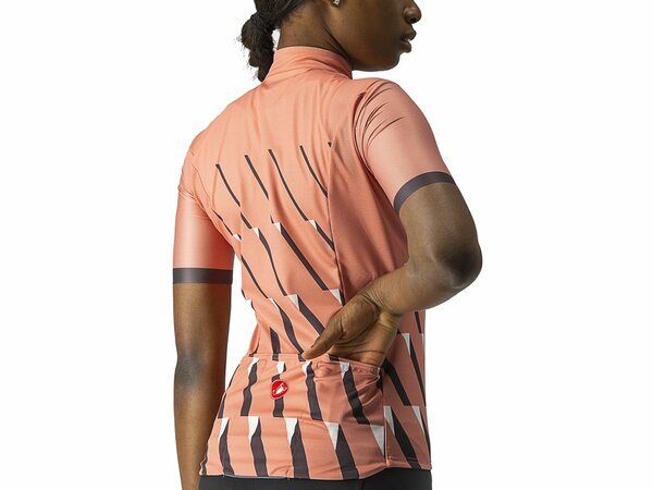 Dámsky dres Castelli Pendio Jersey Blush/Gray/White