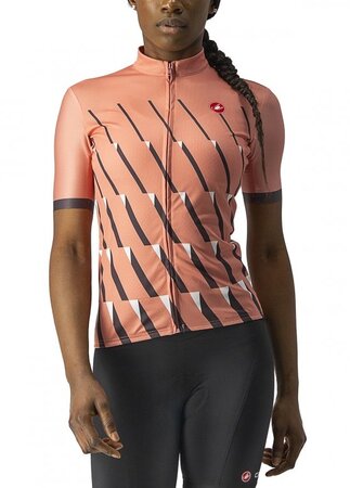 Dámsky dres Castelli Pendio Jersey Blush/Gray/White