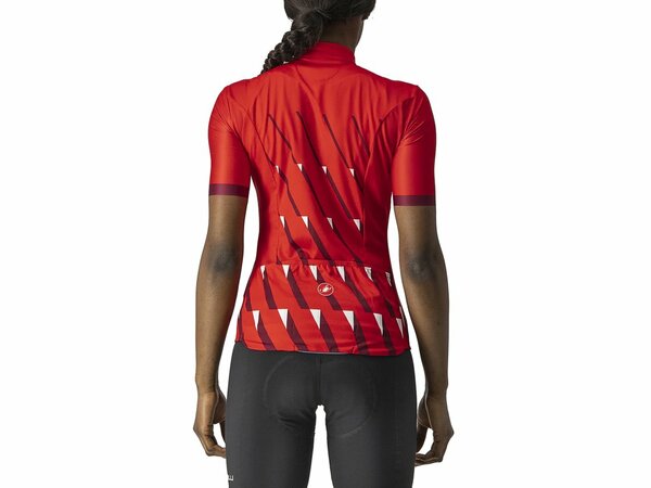 Dámsky dres Castelli Pendio Jersey Red/Bordeaux