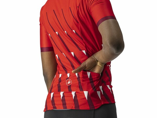 Dámsky dres Castelli Pendio Jersey Red/Bordeaux