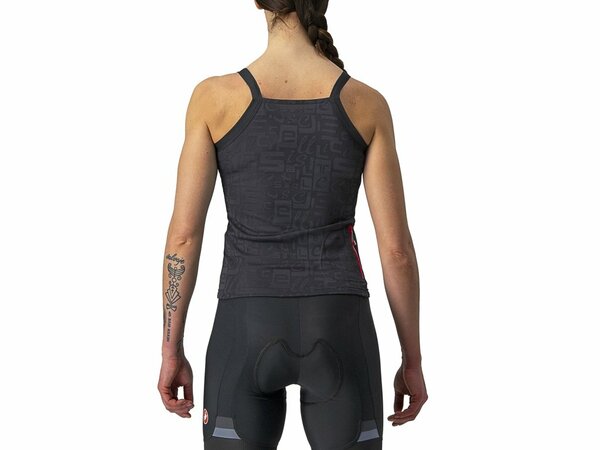 Dámsky dres Castelli Promessa Jacquard Bavette Light Black