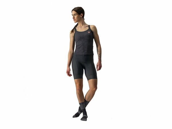 Dámsky dres Castelli Promessa Jacquard Bavette Light Black