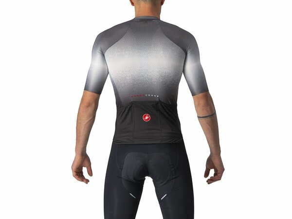Cyklistický dres Castelli Aero Race 6.0 SS Jersey Light Black/Dark Gray