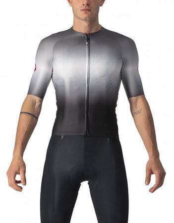 Cyklistický dres Castelli Aero Race 6.0 SS Jersey Light Black/Dark Gray