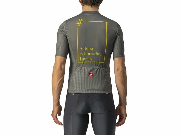 Cyklistický dres Castelli Breathe Attack Limited Jersey Forest Gray