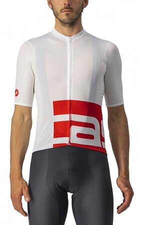 Cyklistický dres Castelli Downtown Limited Jersey White/Red
