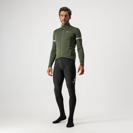 Pánsky dres Castelli Fondo 2 FZ Military Green/Silver Reflex