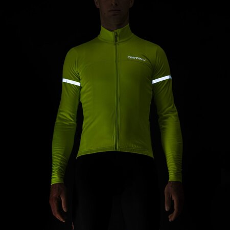 Pánsky dres Castelli Fondo 2 FZ Electric Lime/Silver Reflex Pánsky dres Castelli Fondo 2 FZ Electric Lime/Silver Reflex