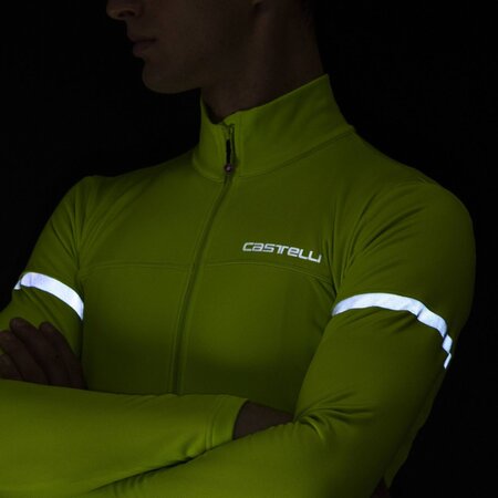 Pánsky dres Castelli Fondo 2 FZ Electric Lime/Silver Reflex Pánsky dres Castelli Fondo 2 FZ Electric Lime/Silver Reflex