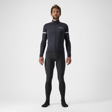 Pánsky dres Castelli Fondo 2 FZ Light Black/White Reflex