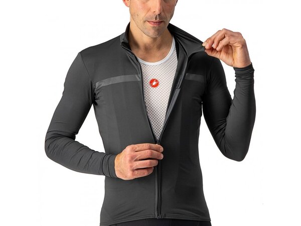 Pánsky Dres Castelli Pro Thermal Mid LS Dark Grey