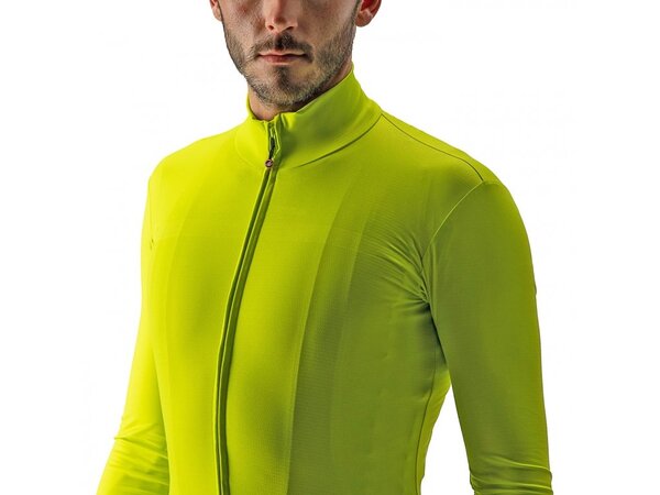 Pánsky Dres Castelli Pro Thermal Mid LS Yellow