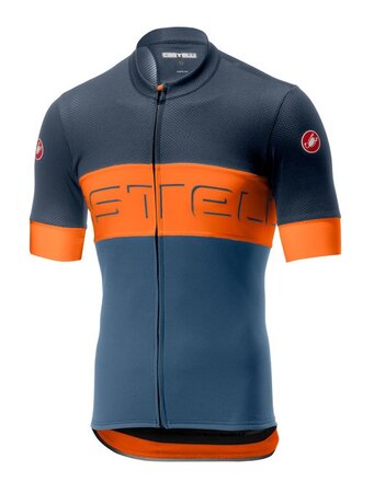 Pánsky dres Castelli Prologo 6 Steel Blue/Orange/Light Steel Blue Pánsky dres Castelli Prologo 6 Steel Blue/Orange/Light Steel Blue