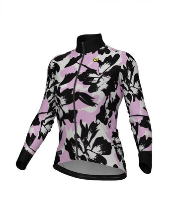 Cyklistický dres ALÉ FLOWER PR-E LS Lady Jersey Flower