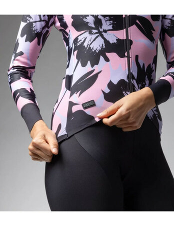 Cyklistický dres ALÉ FLOWER PR-E LS Lady Jersey Flower