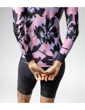Cyklistický dres ALÉ FLOWER PR-E LS Lady Jersey Flower