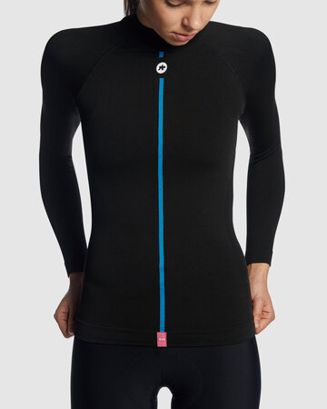 Cyklistický dres Assos Wom 3/3 LS Skin Layer Black Series Cyklistický dres Assos Wom 3/3 LS Skin Layer Black Series