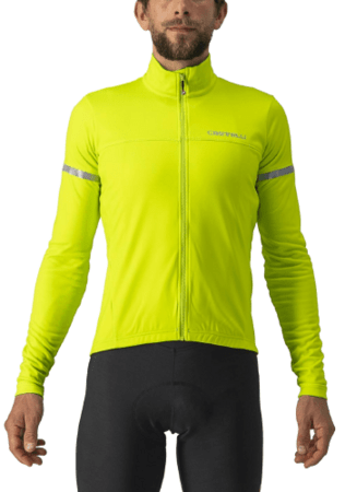 Pánsky dres Castelli Fondo 2 FZ Electric Lime/Silver Reflex Pánsky dres Castelli Fondo 2 FZ Electric Lime/Silver Reflex
