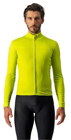 Pánsky Dres Castelli Pro Thermal Mid LS Yellow