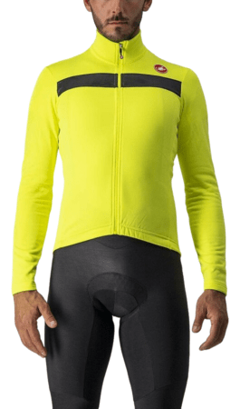 Pánsky dres Castelli Puro 3 Jersey FZ Yellow Fluo/Black Reflex