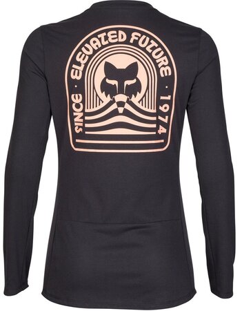 Cyklistický dres Fox Racing W Ranger Dr Ls Jersey Black