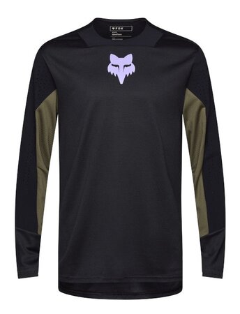 Cyklistický dres Fox Racing Defend Ls Jersey Park Black