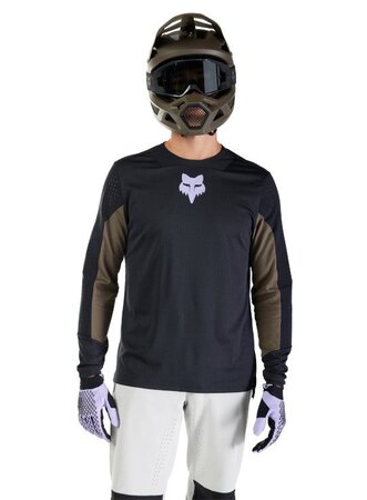 Cyklistický dres Fox Racing Defend Ls Jersey Park Black