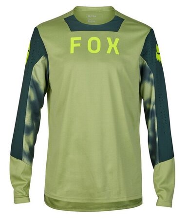 Cyklistický dres Fox Racing Defend Taunt Ls Jersey Pale Green