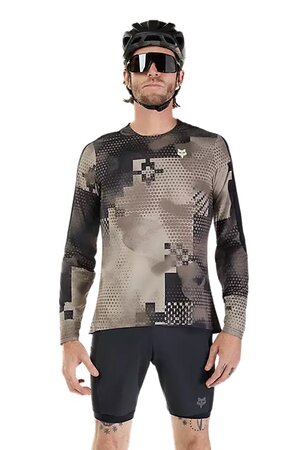 Cyklistický dres Fox Racing Flexair Ascent Ls Jersey Pulse Sand
