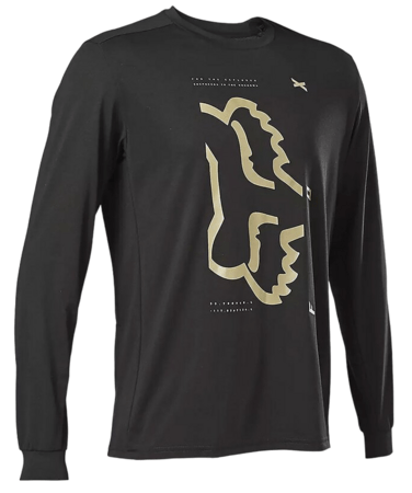 Cyklistický dres Fox Racing Ranger Dr Ls Jersey Black