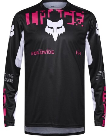 Cyklistický dres Fox Racing Ranger Ls Jersey Digi Image Black