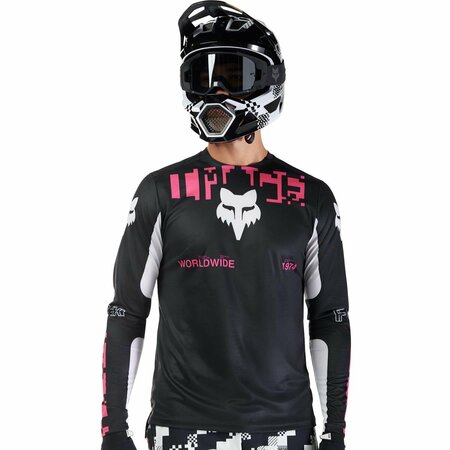 Cyklistický dres Fox Racing Ranger Ls Jersey Digi Image Black