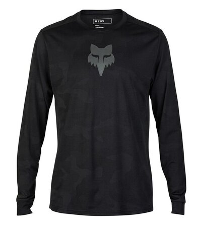 Cyklistický dres Fox Racing Ranger Tru Dri LS Jersey Black