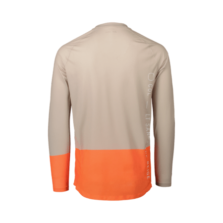 Pánsky dres POC MTB Pure LS Jersey Light Sandstone Beige/Zink Orange