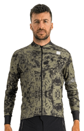 Pánsky dres Sportful Escape Supergiara Thermal Kaki/Čierna