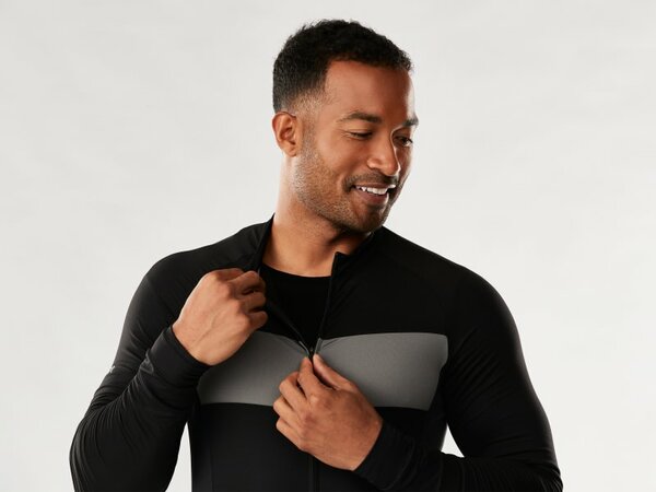 Cyklistický dres Trek Circuit LTD Long Sleeve Cycling Jersey Black