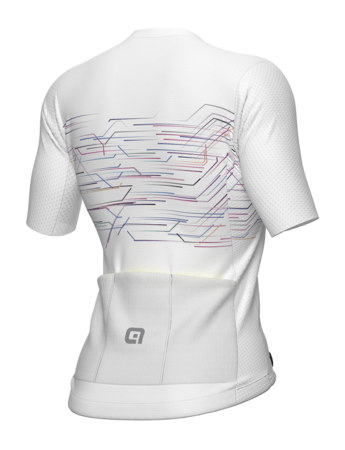 Cyklistický dres ALÉ PR-E Megabyte Lady White