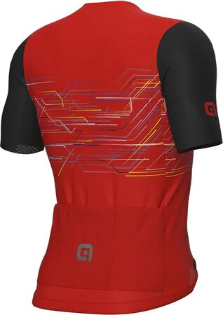 Cyklistický dres ALÉ PR-E Megabyte Red