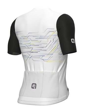 Cyklistický dres ALÉ PR-E Megabyte White