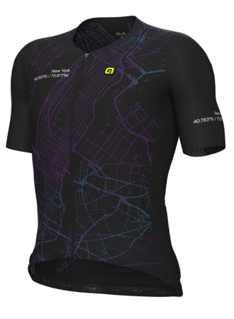 Cyklistický dres ALÉ PR-E Town Nero/New York