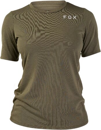 Cyklistický dres Fox Racing W Ranger Dr Ss Jersey Alyn Olive Green