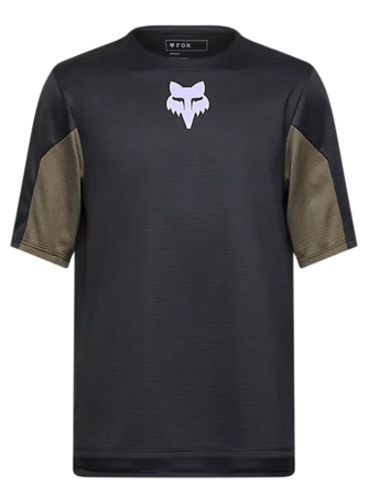 Detský cyklistický dres Fox Racing Youth Defend Ss Jersey Park Black