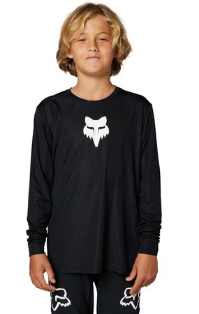 Detský cyklistický dres Fox Racing Youth Ranger Long Sleeve Jersey Black Detský cyklistický dres Fox Racing Youth Ranger Long Sleeve Jersey Black