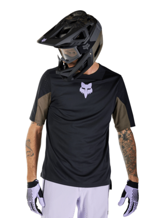 Cyklistický dres Fox Racing Defend Ss Jersey Park Black