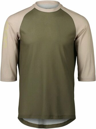 Cyklistický dres POC MTB Pure 3/4 Jersey Epidote Green/Light Sandstone Beige Cyklistický dres POC MTB Pure 3/4 Jersey Epidote Green/Light Sandstone Beige