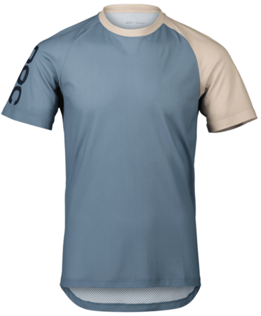 Pánsky dres POC MTB Pure Tee Lines Calcite Blue/Light Sandstone Beige
