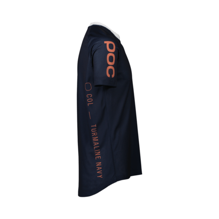 Pánsky dres POC MTB Pure Tee Lines Turmaline Navy/Hydrogen White