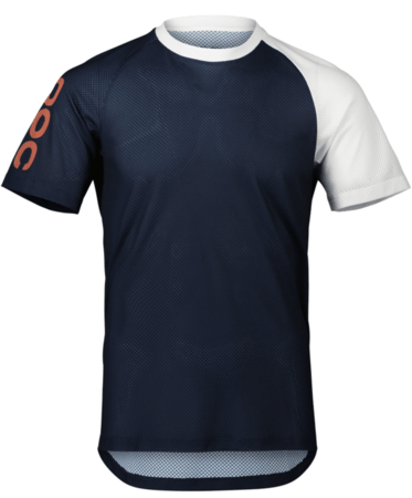 Pánsky dres POC MTB Pure Tee Lines Turmaline Navy/Hydrogen White