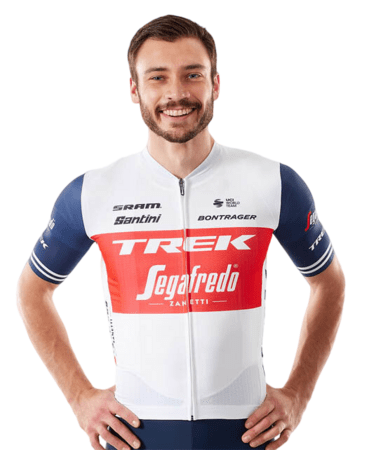 Pánsky dres Santini Trek-Segafredo White/Dark Blue